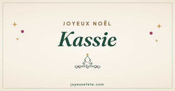 Image « Joyeux Noël Kassie » au format large