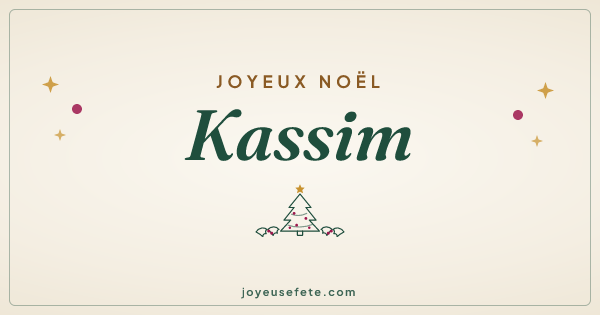 Image « Joyeux Noël Kassim » au format large