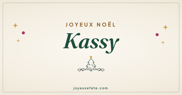 Image « Joyeux Noël Kassy » au format large