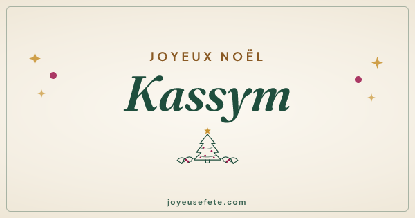 Image « Joyeux Noël Kassym » au format large