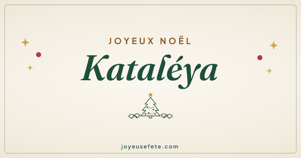 Image « Joyeux Noël Kataléya » au format large