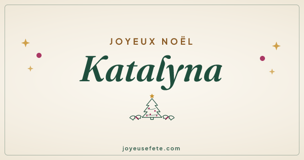 Image « Joyeux Noël Katalyna » au format large