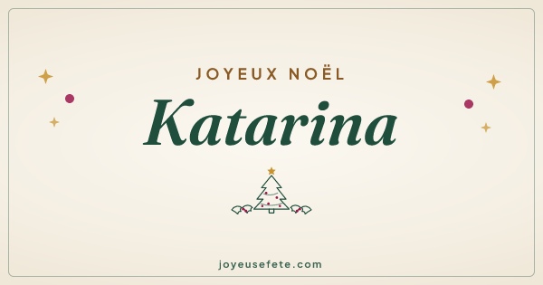 Image « Joyeux Noël Katarina » au format large