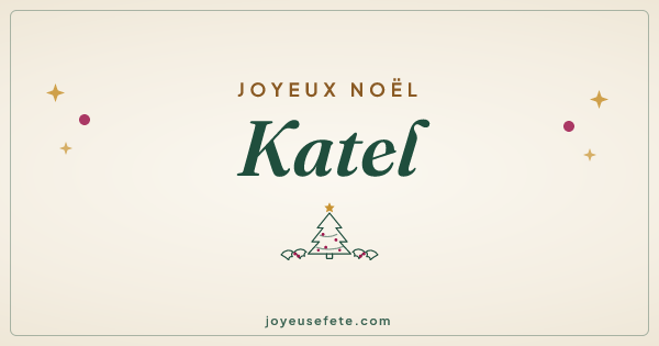 Image « Joyeux Noël Katel » au format large