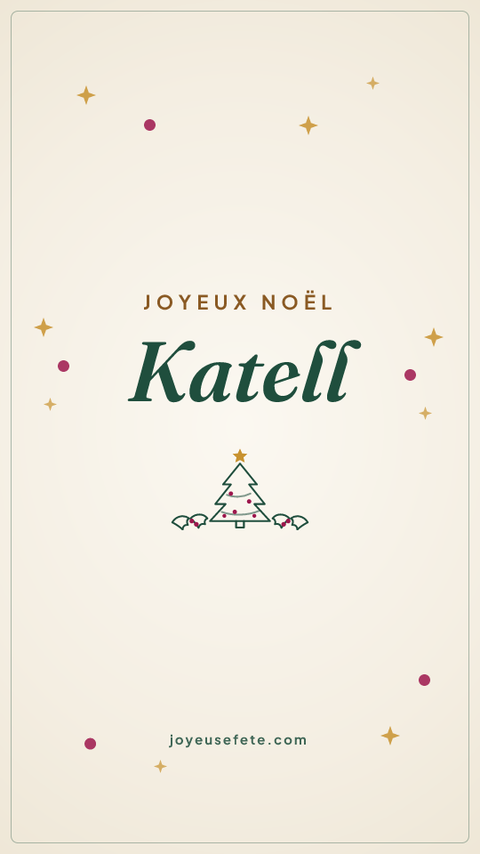 Image « Joyeux Noël Katell » au format story