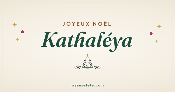 Image « Joyeux Noël Kathaléya » au format large
