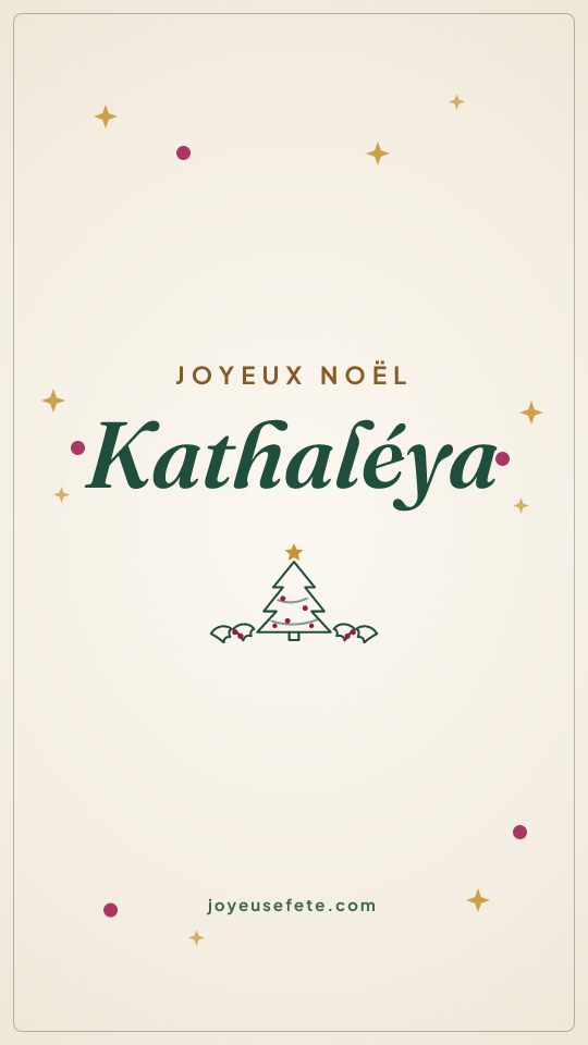 Image « Joyeux Noël Kathaléya » au format story