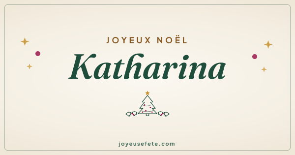 Image « Joyeux Noël Katharina » au format large