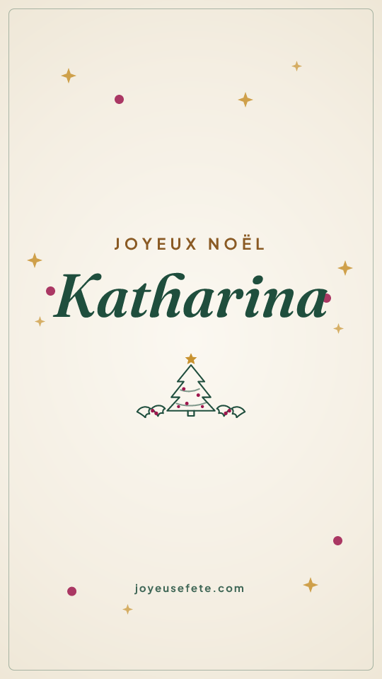Image « Joyeux Noël Katharina » au format story