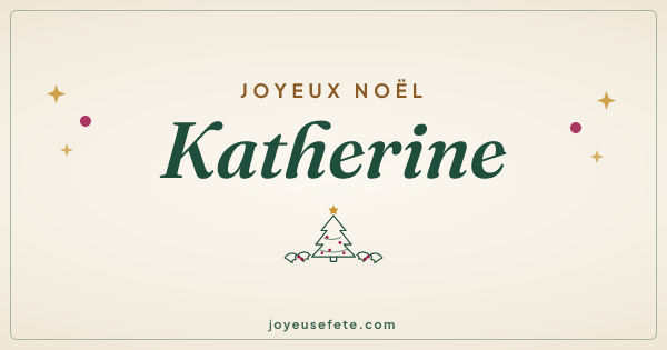 Image « Joyeux Noël Katherine » au format large