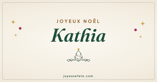 Image « Joyeux Noël Kathia » au format large