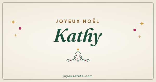 Image « Joyeux Noël Kathy » au format large
