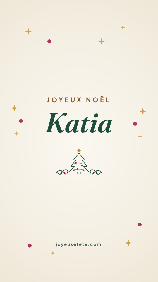 Image « Joyeux Noël Katia » au format story