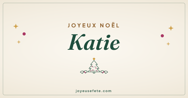 Image « Joyeux Noël Katie » au format large