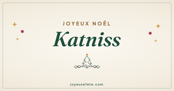 Image « Joyeux Noël Katniss » au format large