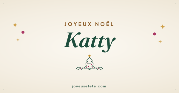Image « Joyeux Noël Katty » au format large