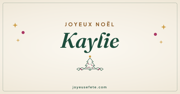 Image « Joyeux Noël Kaylie » au format large