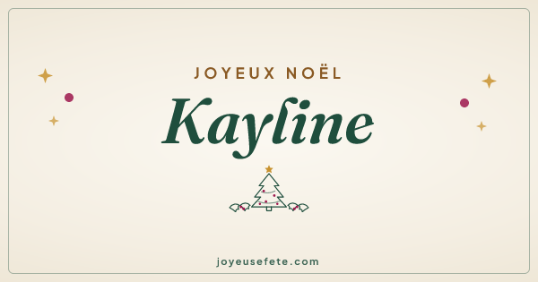 Image « Joyeux Noël Kayline » au format large