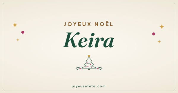 Image « Joyeux Noël Keira » au format large