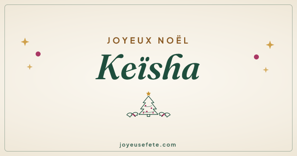 Image « Joyeux Noël Keïsha » au format large