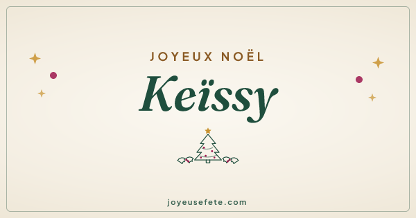 Image « Joyeux Noël Keïssy » au format large