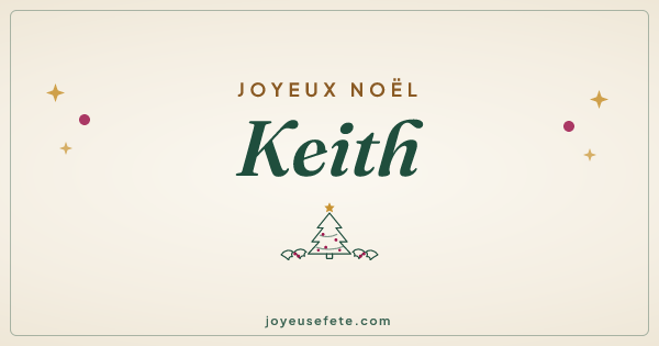 Image « Joyeux Noël Keith » au format large