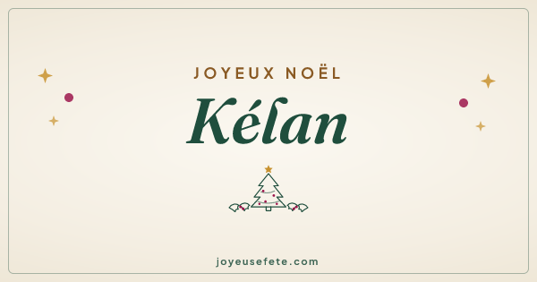 Image « Joyeux Noël Kélan » au format large