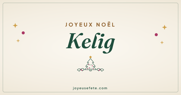 Image « Joyeux Noël Kelig » au format large