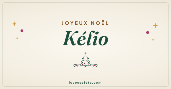 Image « Joyeux Noël Kélio » au format large