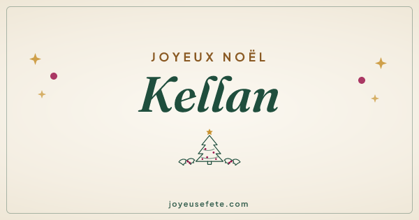 Image « Joyeux Noël Kellan » au format large