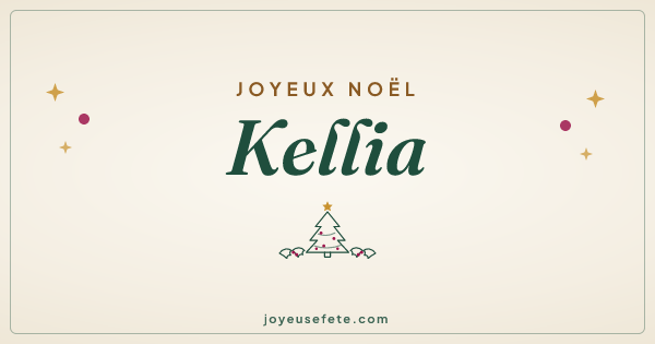 Image « Joyeux Noël Kellia » au format large