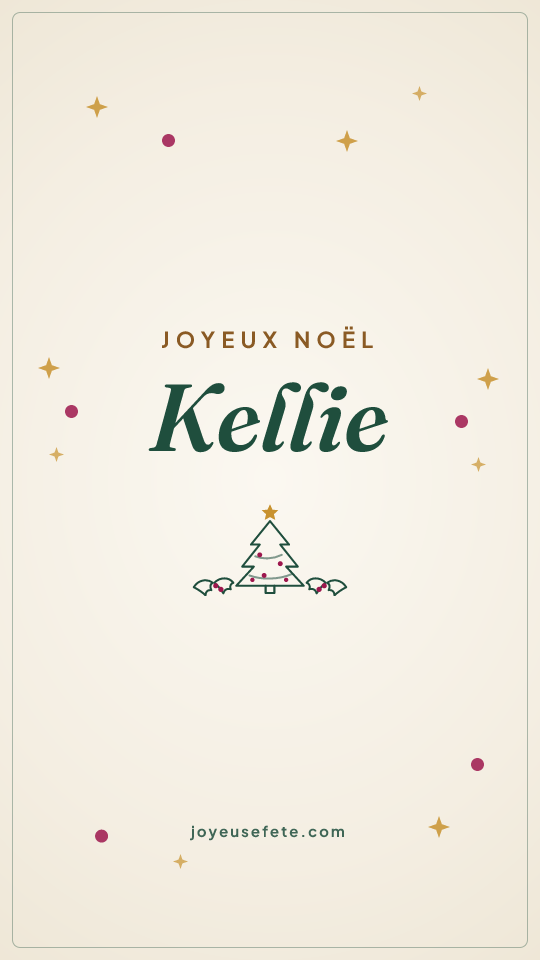 Image « Joyeux Noël Kellie » au format story