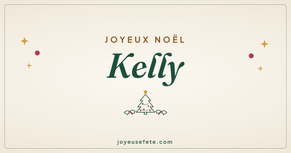 Image « Joyeux Noël Kelly » au format large
