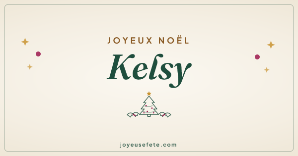 Image « Joyeux Noël Kelsy » au format large