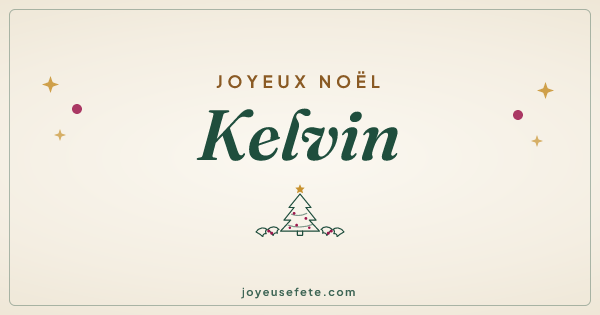 Image « Joyeux Noël Kelvin » au format large