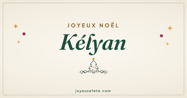 Image « Joyeux Noël Kélyan » au format large