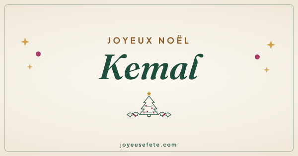Image « Joyeux Noël Kemal » au format large
