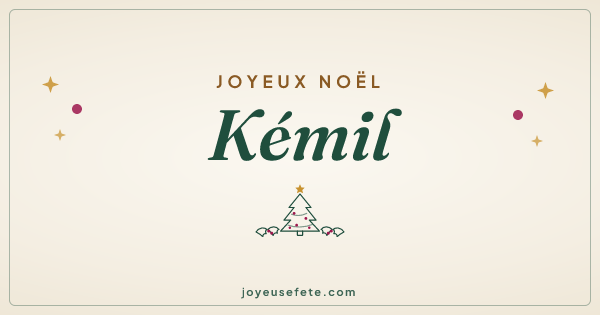 Image « Joyeux Noël Kémil » au format large