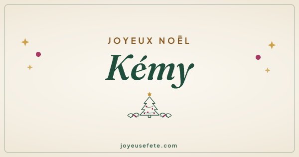 Image « Joyeux Noël Kémy » au format large