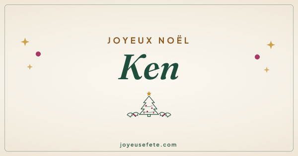 Image « Joyeux Noël Ken » au format large