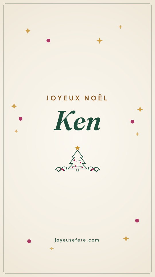 Image « Joyeux Noël Ken » au format story