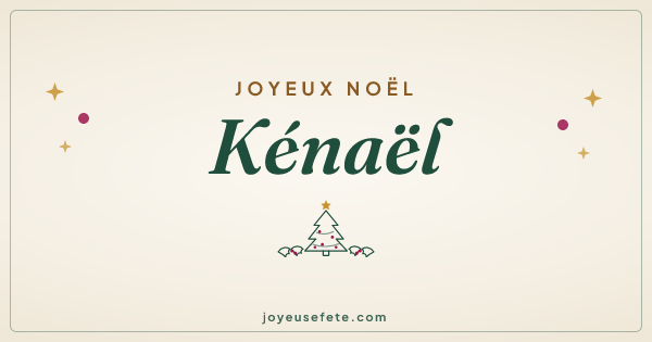 Image « Joyeux Noël Kénaël » au format large