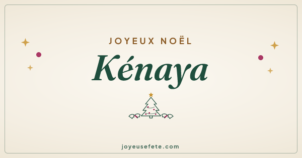 Image « Joyeux Noël Kénaya » au format large