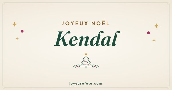 Image « Joyeux Noël Kendal » au format large