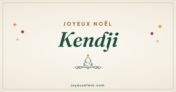 Image « Joyeux Noël Kendji » au format large