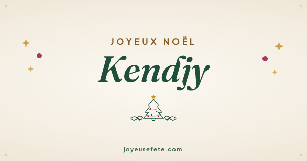 Image « Joyeux Noël Kendjy » au format large