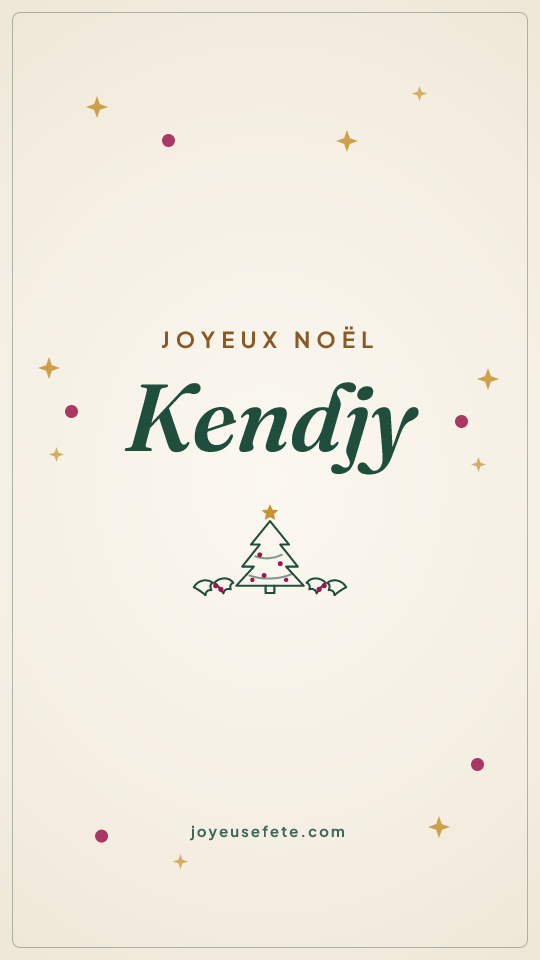 Image « Joyeux Noël Kendjy » au format story