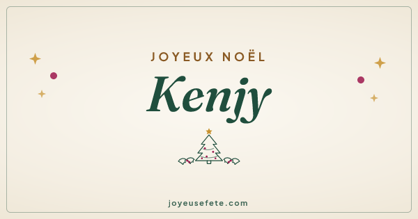 Image « Joyeux Noël Kenjy » au format large