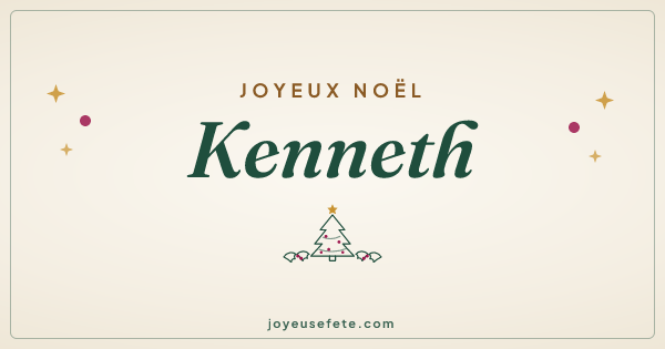 Image « Joyeux Noël Kenneth » au format large