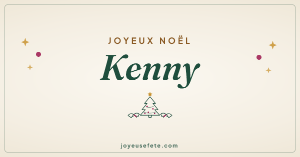 Image « Joyeux Noël Kenny » au format large